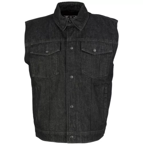 Z1R Denim Mens Motorcycle Vest